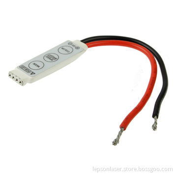 3-key Mini Controller Dimmer for 3528 SMD RGB LED Strip Light, DC 12V, Sized 40 x 12 x 4mm